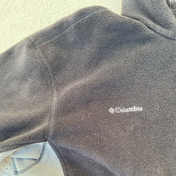 Colombia Black Fleece Zip-up Jacket Mens XXL - Picture 3 of 8